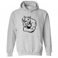 Rhino with Horns Unisex Novelty Kids and Adults Pullover Hoodie